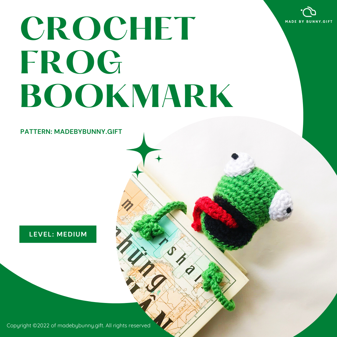 Crochet Frog Bookmark Pattern