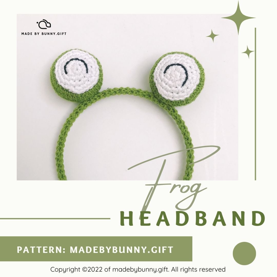Crochet Frog Headband Pattern
